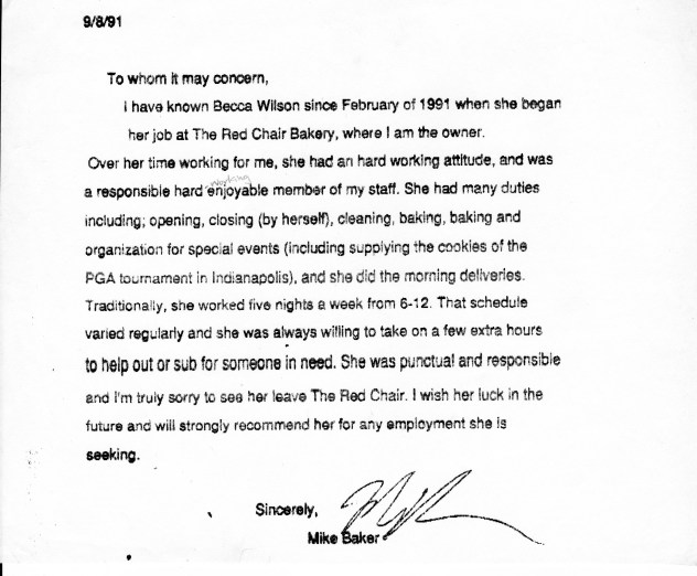 Mike Baker recommendation